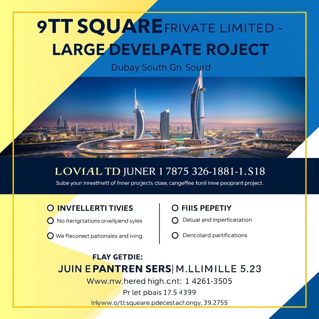 9 T SQUARE Private Limited Dubai - Large-Scale Development Project poster