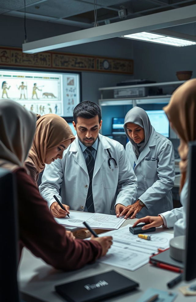 A young Egyptian forensic doctor named Adham is conducting crime investigations