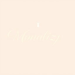 An elegant and modern logo design for a clothing shop named 'Monalizy'