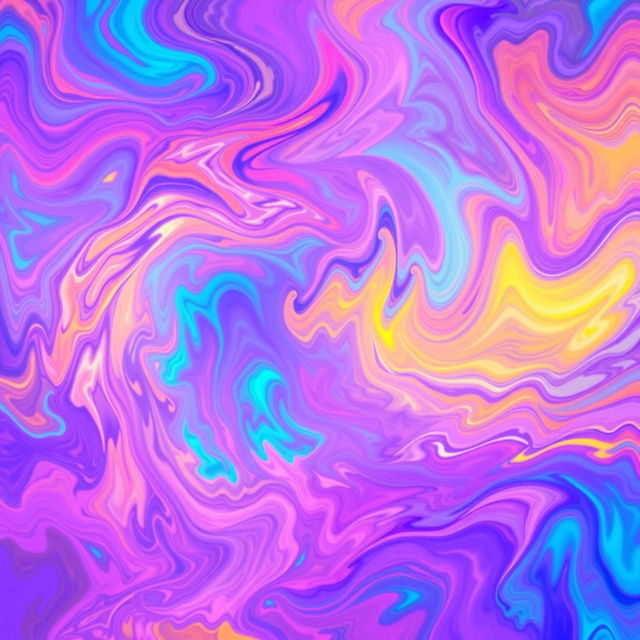 An abstract representation of vibrant colors swirling together, creating a mesmerizing visual effect similar to a nebula, with radiant blues, purples, and pinks blending seamlessly