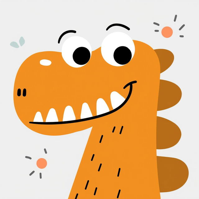 An advertisement concept for kids' shampoo featuring a cheerful cartoon dinosaur