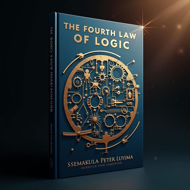 An engaging book cover design for 'THE FOURTH LAW OF LOGIC: MAN’S FINAL CHOICE - SOCIAL CAPITAL AND HUMANITY’S NEXT EVOLUTION' by Ssemakula Peter Luyima