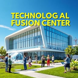 A visually striking cover design for a project about a technological fusion center