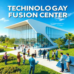 A visually striking cover design for a project about a technological fusion center