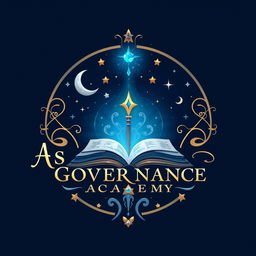Logo design for a magic school called 'Astral Governance Academy'