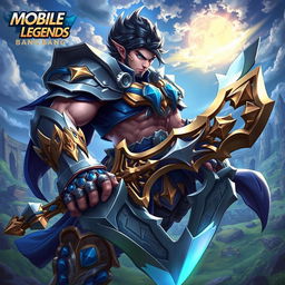 A highly detailed illustration of Fredrinn, a character from Mobile Legends: Bang Bang