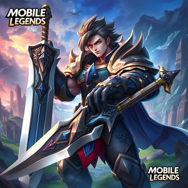 A highly detailed illustration of Fredrinn, a character from Mobile Legends: Bang Bang