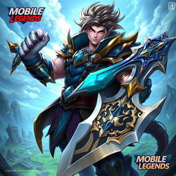 A highly detailed illustration of Fredrinn, a character from Mobile Legends: Bang Bang