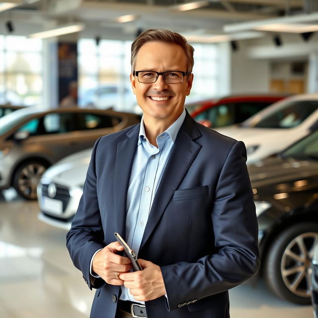 Image of a professional looking business development manager in the automotive industry in Poland