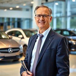 Image of a professional looking business development manager in the automotive industry in Poland