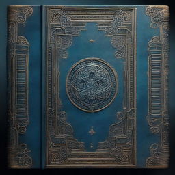 A high-resolution 4K image featuring a meticulously detailed ancient book, positioned centrally