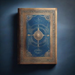 A high-resolution 4K image featuring a meticulously detailed ancient book, positioned centrally