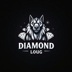 An epic logo design featuring a majestic dog, styled to look regal and powerful