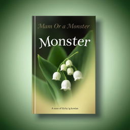 A book cover featuring a large and detailed lily of the valley flower prominently in the center