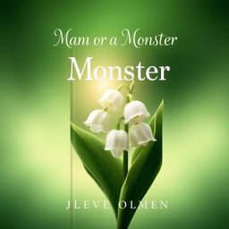 A book cover featuring a large and detailed lily of the valley flower prominently in the center