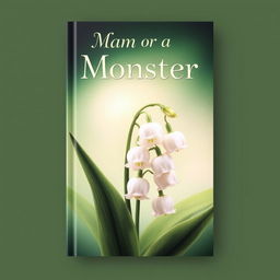 A book cover featuring a large and detailed lily of the valley flower prominently in the center