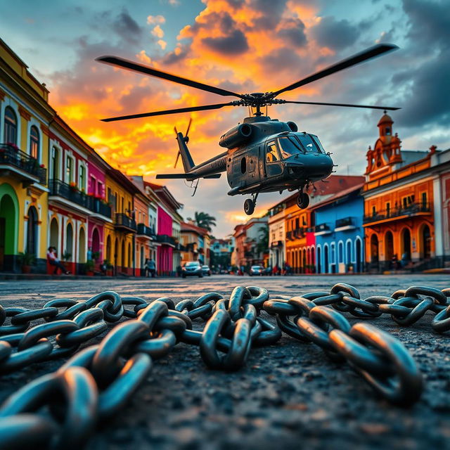 An evocative image depicting the historic district of Pelourinho, Bahia, featuring its vibrant colonial architecture with colorful buildings