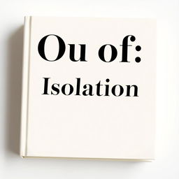 A classic textbook cover design titled "Out of Isolation" featuring a simple and clean layout