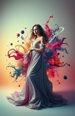 A captivating visual representation themed around 'Silence of Desire, Roars of Dissonance'