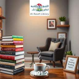 An eye-catching Instagram advertisement for Al-Rasafi Library's account @r91
