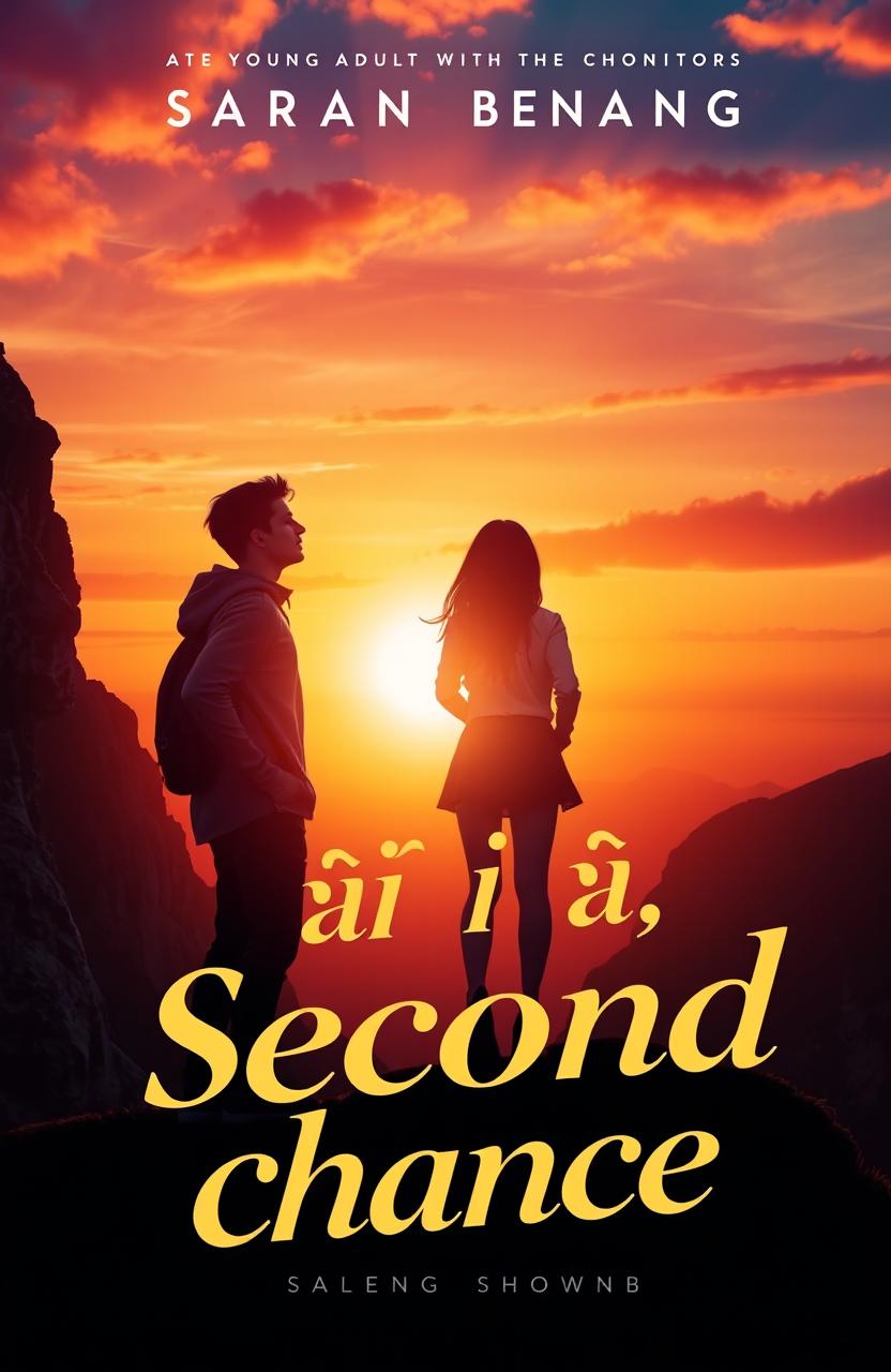 A captivating book cover for a young adult novel titled "فرصة ثانية" (Second Chance)