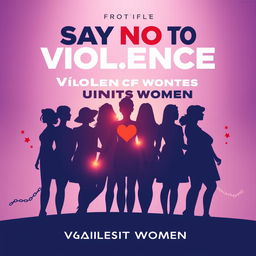 A powerful and evocative poster design for the Day of Saying No to Violence Against Women