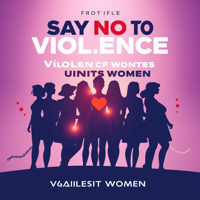 A powerful and evocative poster design for the Day of Saying No to Violence Against Women