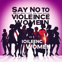 A powerful and evocative poster design for the Day of Saying No to Violence Against Women