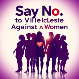 A powerful and evocative poster design for the Day of Saying No to Violence Against Women