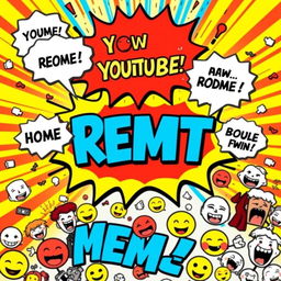 A vibrant and colorful background perfect for a YouTube channel that features memes and roast videos