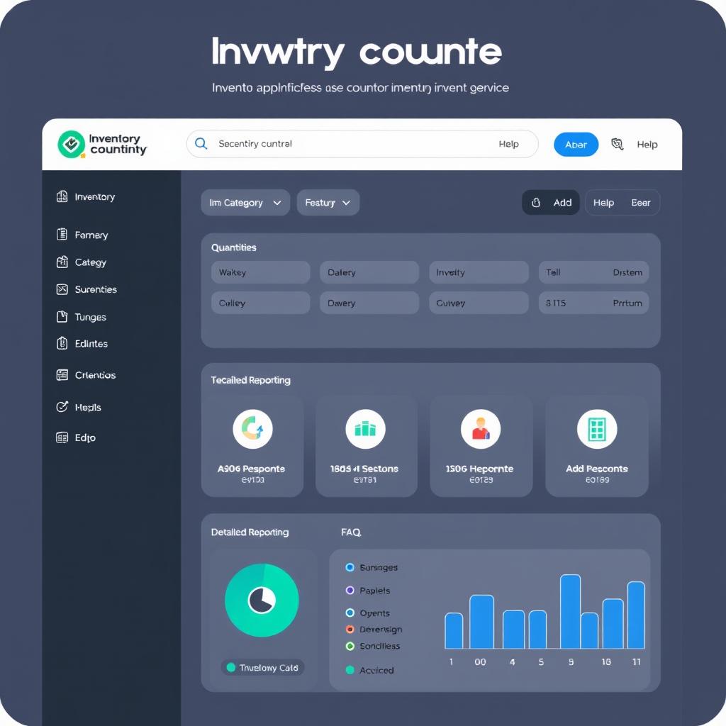 Design a user-friendly interface for an inventory counting service