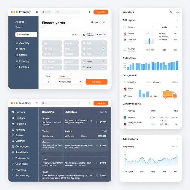 Design a user-friendly interface for an inventory counting service