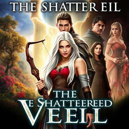 The cover of a fantasy novel titled 'The Shattered Veil'