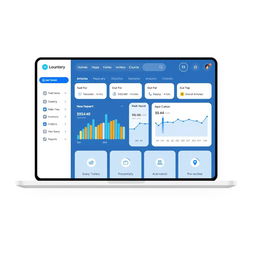 Design a modern interface for an inventory counting logistics service named 'Inventory Counting Logistics'