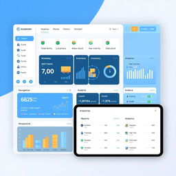 Design a modern interface for an inventory counting logistics service named 'Inventory Counting Logistics'