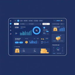 Design a modern interface for an inventory counting logistics service named 'Inventory Counting Logistics'