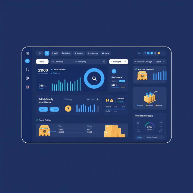 Design a modern interface for an inventory counting logistics service named 'Inventory Counting Logistics'