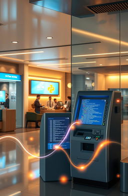 A detailed visual representation of a Python-based ATM and banking system project