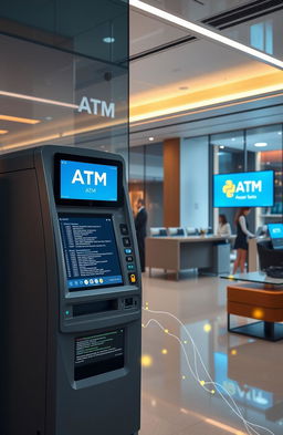A detailed visual representation of a Python-based ATM and banking system project