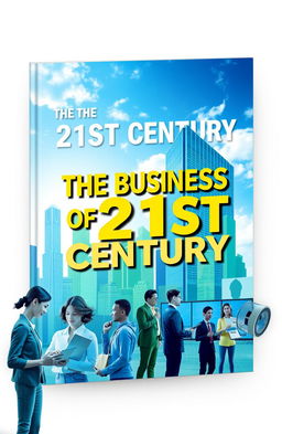 A thought-provoking book cover design for 'The Business of the 21st Century'