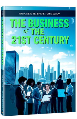 A thought-provoking book cover design for 'The Business of the 21st Century'