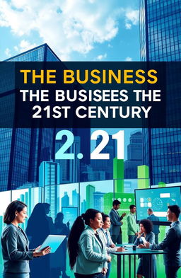 A thought-provoking book cover design for 'The Business of the 21st Century'
