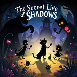 An imaginative and mystical illustration of 'The Secret Life of Shadows'