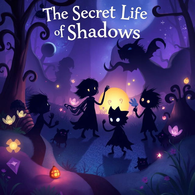 An imaginative and mystical illustration of 'The Secret Life of Shadows'