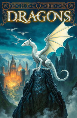 A captivating fantasy novel cover featuring ancient runes glowing softly in the background