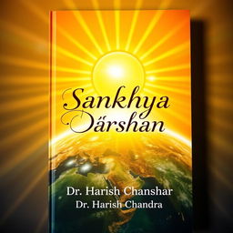 A captivating book cover for 'Sankhya Darshan' by Dr