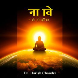 A compelling book cover for 'उपासना उद्धारक - सरल सांख्य भाष्य' authored by Dr