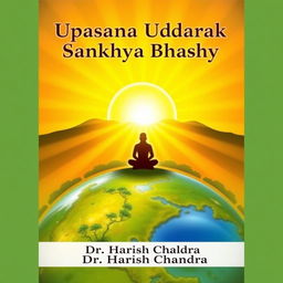 An enchanting book cover for 'Upasana Uddarak Sankhya Bhashya' by Dr