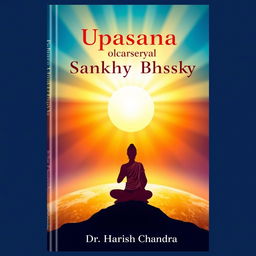 An artistically designed book cover for 'Upasana Uddarak Sankhya Bhashya' by Dr