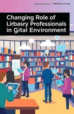 A scholarly article cover illustrating the theme 'Changing Role of Library Professionals in Digital Environment'